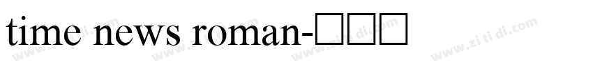 time news roman字体转换